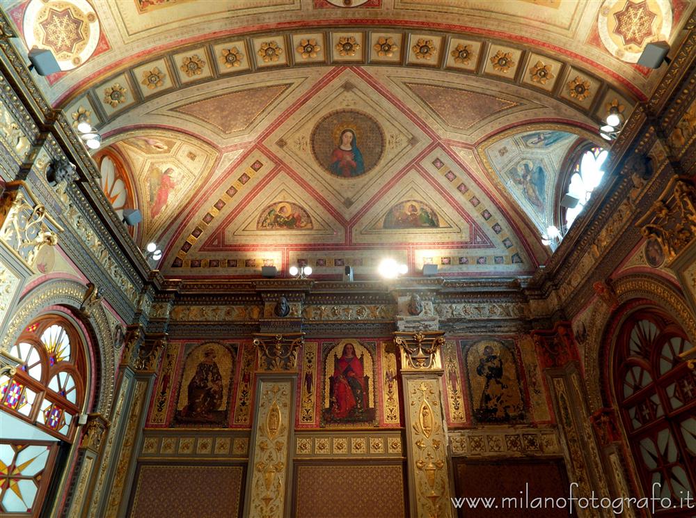 Desio (Milan, Italy) - Interior of the neorenaissance private chapel of Villa Cusani Traversi Tittoni